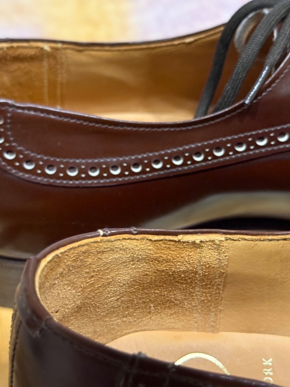 Church's Custom Grade dress shoes, brown, brand new, never worn, 9-1/2D - Picture 6 of 6